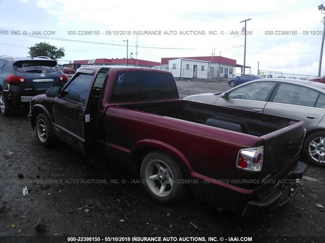 1GCCS1450Y8309564 - 2000 CHEVROLET S TRUCK S10 MAROON photo 3