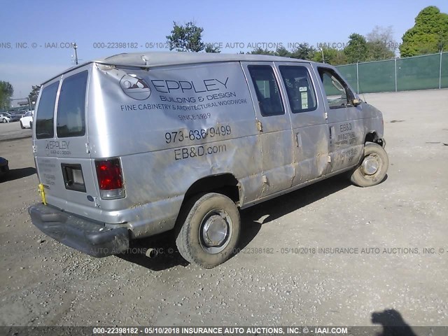 1FTNE24L56HB39221 - 2006 FORD ECONOLINE E250 VAN GRAY photo 4