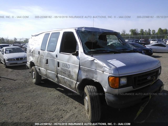 1FTNE24L56HB39221 - 2006 FORD ECONOLINE E250 VAN GRAY photo 6