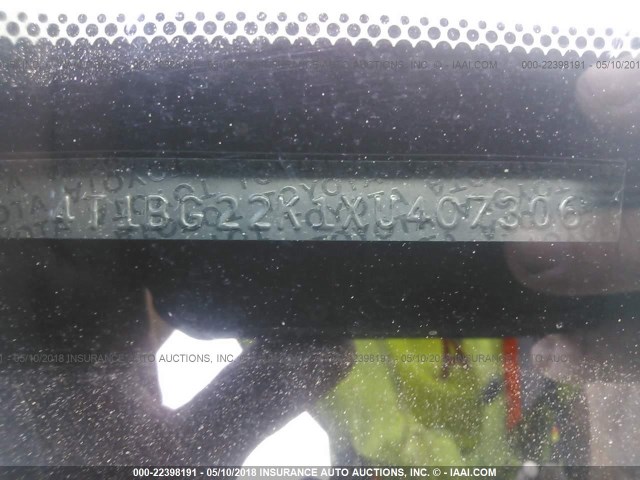 4T1BG22K1XU407306 - 1999 TOYOTA CAMRY CE/LE/XLE ოქროსფერი ფოტო 9