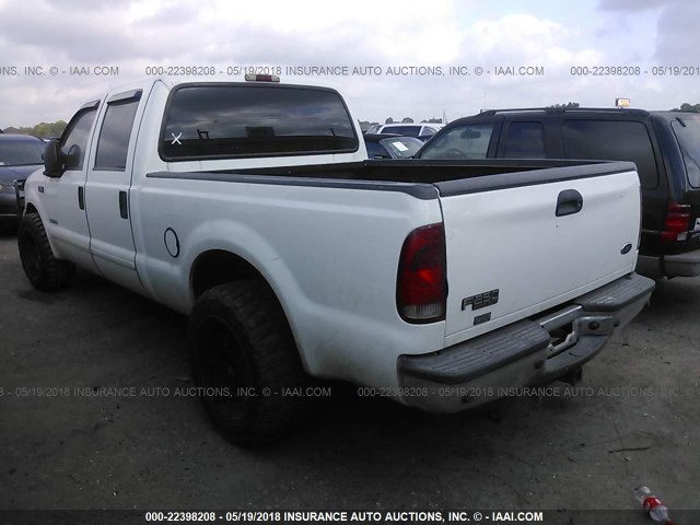 1FTNW20P24ED73532 - 2004 FORD F250 SUPER DUTY 白色 照片 3