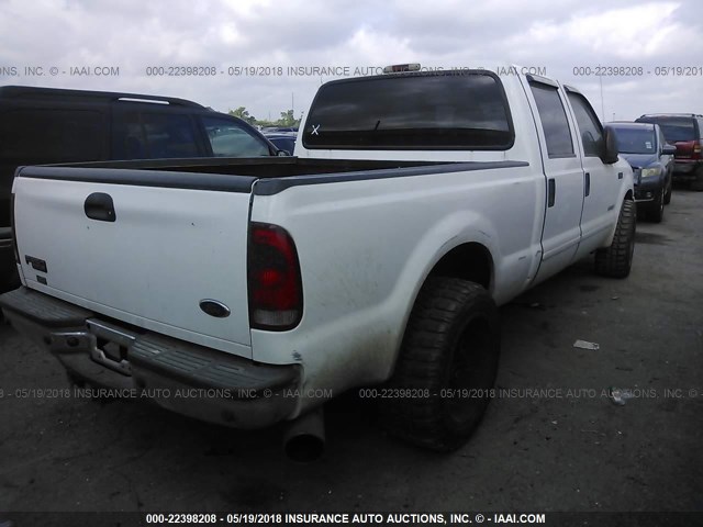1FTNW20P24ED73532 - 2004 FORD F250 SUPER DUTY 白色 照片 4