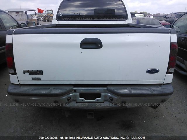 1FTNW20P24ED73532 - 2004 FORD F250 SUPER DUTY WHITE photo 6