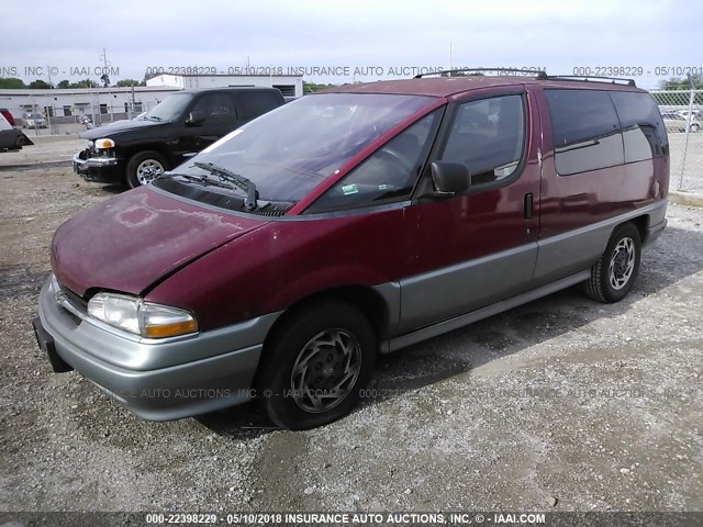 1GNDU06D8RT114704 - 1994 CHEVROLET LUMINA APV RED photo 2