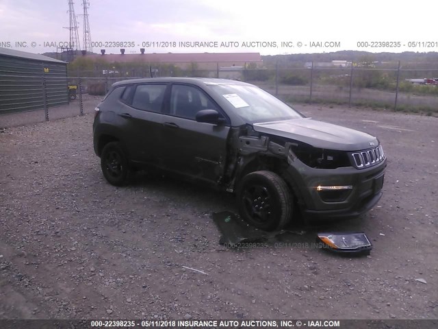 3C4NJDABXJT144167 - 2018 JEEP COMPASS SPORT GREEN photo 1