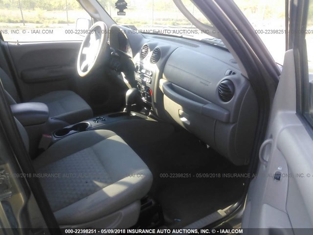 1J4GL48K75W638523 - 2005 JEEP LIBERTY SPORT Qızıl foto 5