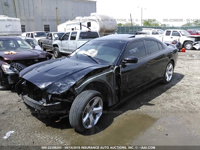 2B3CL5CT8BH593596 - 2011 DODGE CHARGER R/T BLACK photo 2