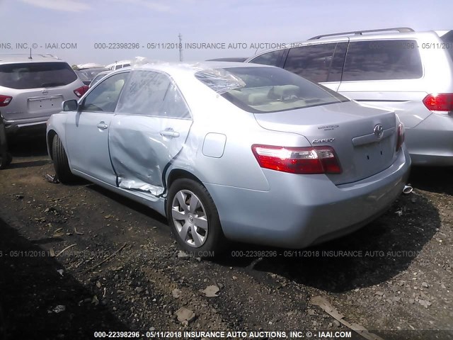 JTNBE46K873030278 - 2007 TOYOTA CAMRY NEW GENERAT CE/LE/XLE/SE Light Blue photo 3