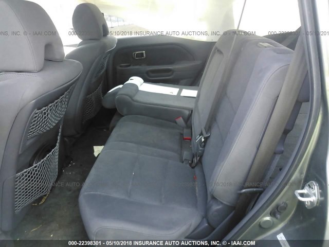 5FNYF18368B034303 - 2008 HONDA PILOT SE GRAY photo 8