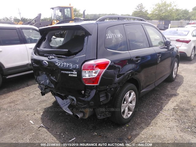 JF2SJAHC9GH552068 - 2016 SUBARU FORESTER 2.5I LIMITED BLACK photo 4