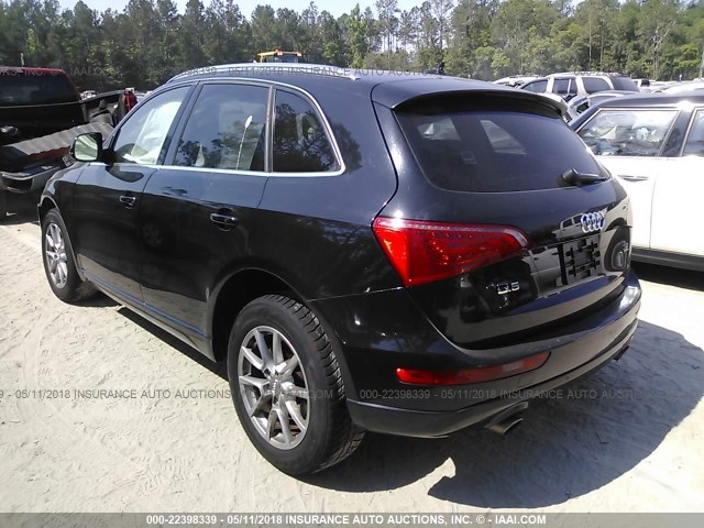 WA1LKAFP0AA011278 - 2010 AUDI Q5 PREMIUM PLUS BLACK photo 3