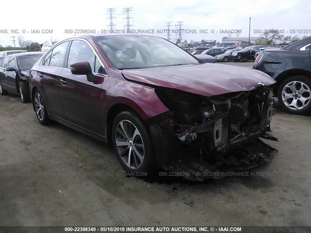 4S3BNEN63G3041199 - 2016 SUBARU LEGACY 3.6R LIMITED RED photo 1