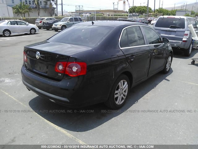 3VWEF71K67M156948 - 2007 VOLKSWAGEN JETTA WOLFSBURG 黑色 照片 4