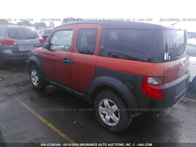 5J6YH18583L014808 - 2003 HONDA ELEMENT EX ORANGE photo 3