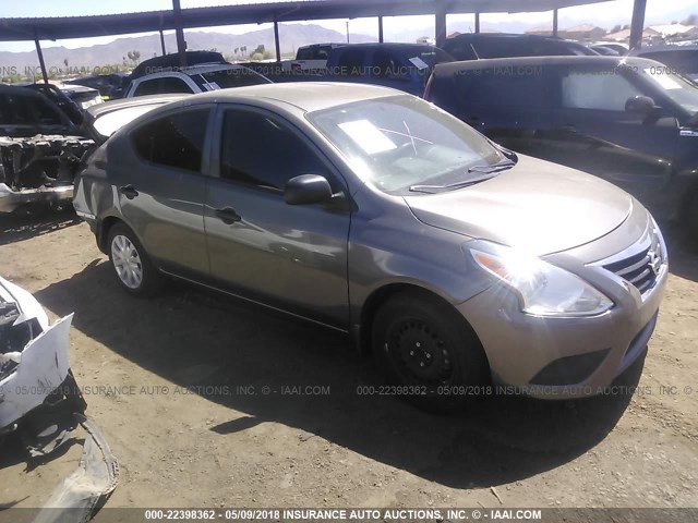 3N1CN7AP9FL900834 - 2015 NISSAN VERSA S/S PLUS/SV/SL GRAY photo 1