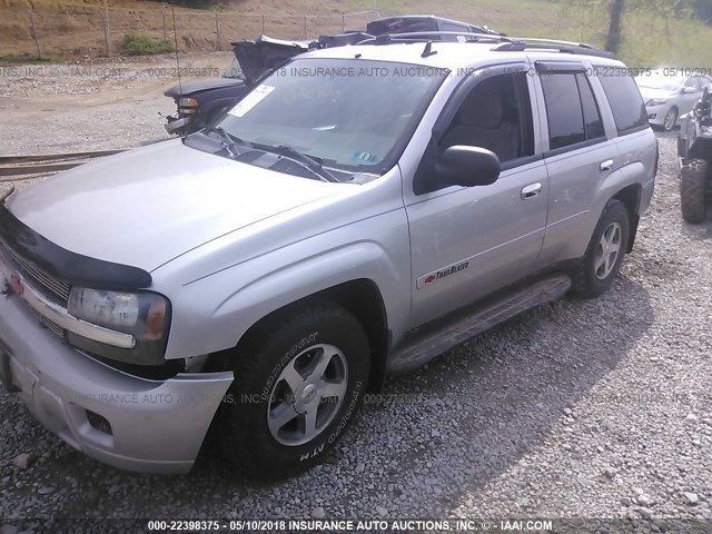 1GNDT13S162169279 - 2006 CHEVROLET TRAILBLAZER LS/LT SILVER photo 2