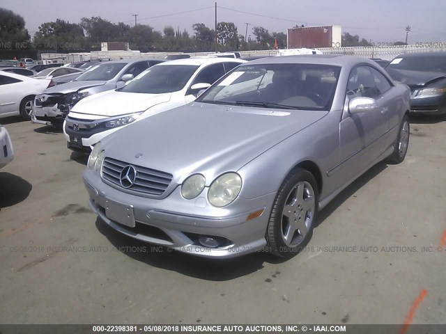 WDBPJ75J73A036819 - 2003 MERCEDES-BENZ CL 500 SILVER photo 2