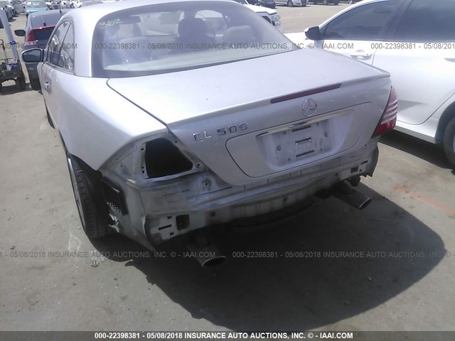 WDBPJ75J73A036819 - 2003 MERCEDES-BENZ CL 500 SILVER photo 6