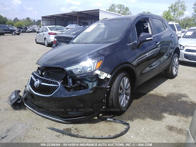 KL4CJASB9JB593940 - 2018 BUICK ENCORE PREFERRED Қара фото 2