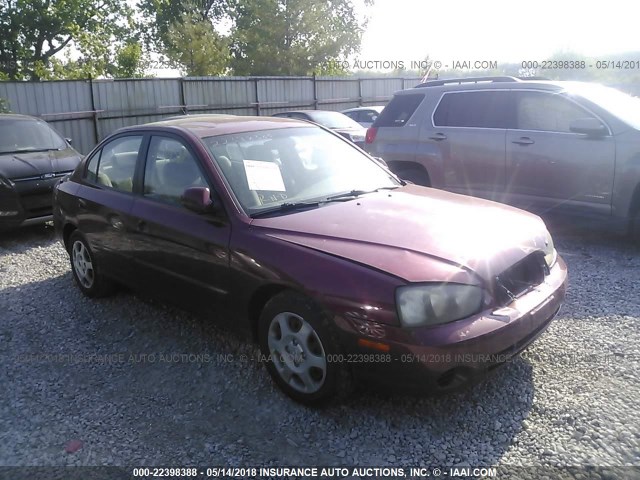 KMHDN45D53U643409 - 2003 HYUNDAI ELANTRA GLS/GT RED photo 1