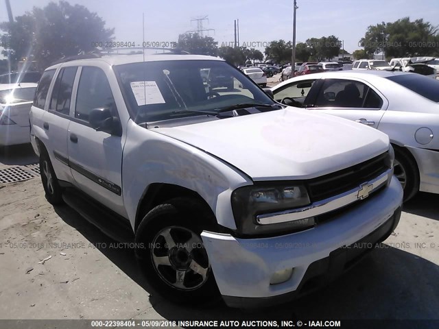 1GNDS13S522234793 - 2002 CHEVROLET TRAILBLAZER  WHITE photo 1