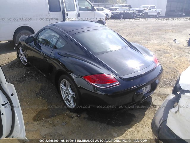 WP0AA2A89AU760875 - 2010 PORSCHE CAYMAN BLACK photo 3