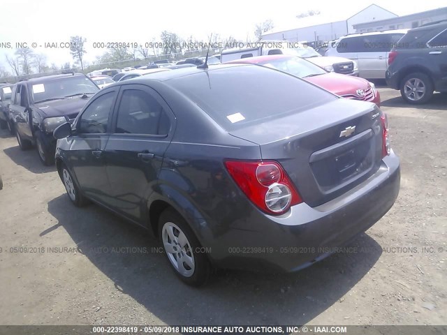 1G1JA5SH2D4147400 - 2013 CHEVROLET SONIC LS 灰色 照片 3