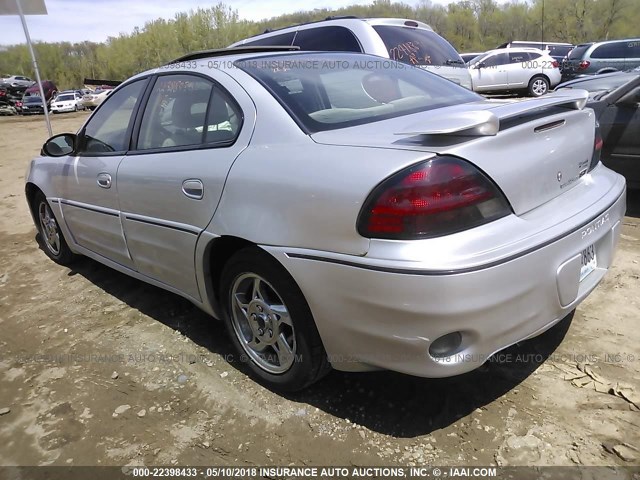 1G2NW52E53M711687 - 2003 PONTIAC GRAND AM GT SILVER photo 3