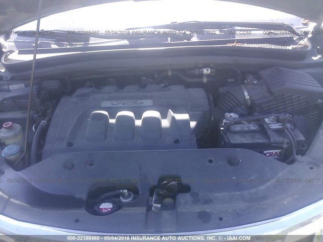 5FNRL38728B019101 - 2008 HONDA ODYSSEY EXL ნაცრისფერი ფოტო 10