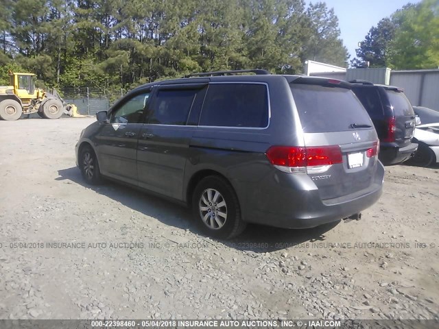 5FNRL38728B019101 - 2008 HONDA ODYSSEY EXL ნაცრისფერი ფოტო 3