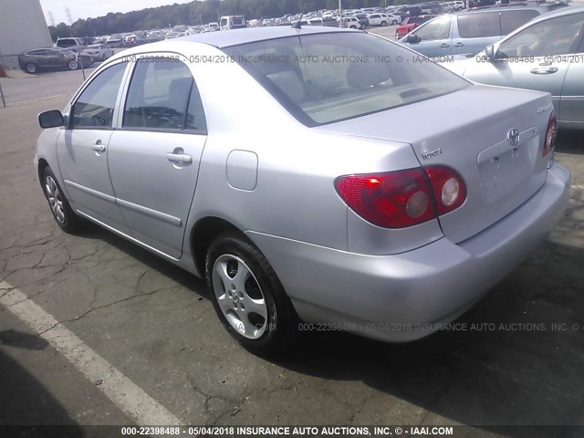 JTDBR32E060092163 - 2006 TOYOTA COROLLA CE/LE SILVER photo 3