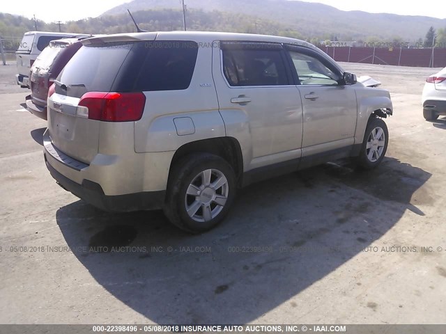 2GKALMEKXD6355871 - 2013 GMC TERRAIN SLE TAN photo 4