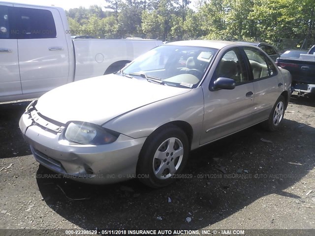 1G1JF52F937169102 - 2003 CHEVROLET CAVALIER LS BEIGE photo 2