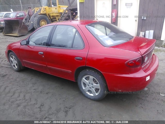 1G1JF52F157131155 - 2005 CHEVROLET CAVALIER LS RED photo 3
