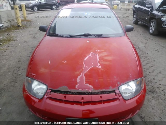 1G1JF52F157131155 - 2005 CHEVROLET CAVALIER LS RED photo 6