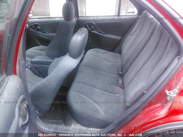 1G1JF52F157131155 - 2005 CHEVROLET CAVALIER LS RED photo 8