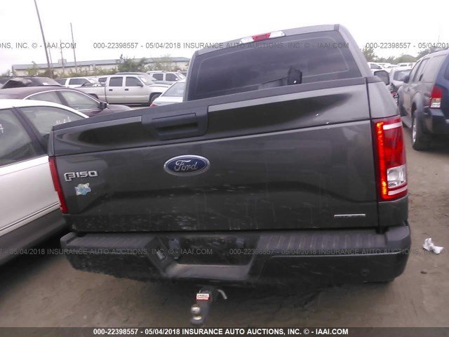 1FTEW1C85FKE47173 - 2015 FORD F150 SUPERCREW GRAY photo 6