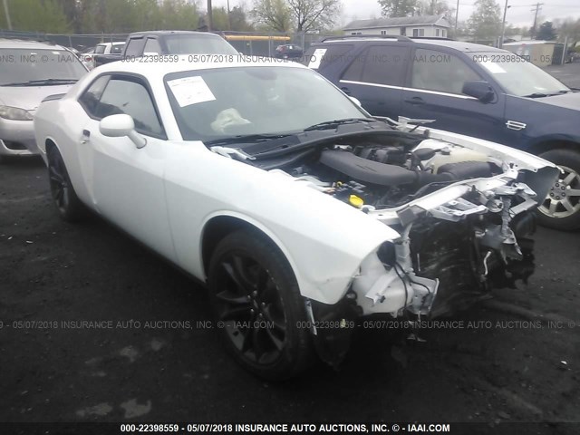 2C3CDZAG9JH152958 - 2018 DODGE CHALLENGER SXT WHITE photo 1