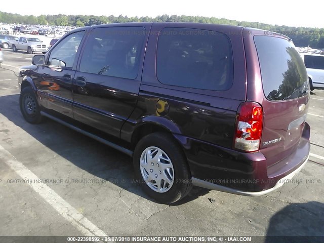 1GNDV23L66D170036 - 2006 CHEVROLET UPLANDER LS BURGUNDY photo 3