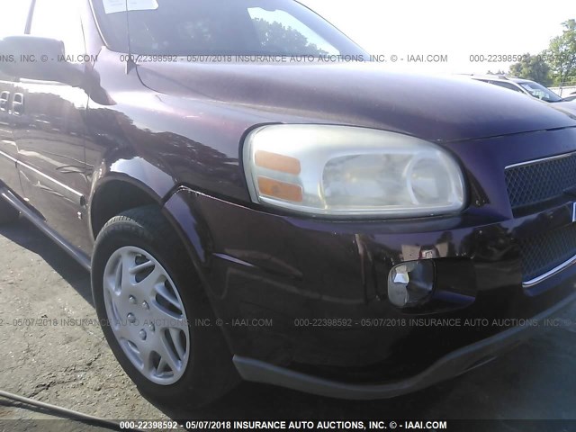 1GNDV23L66D170036 - 2006 CHEVROLET UPLANDER LS BURGUNDY photo 6