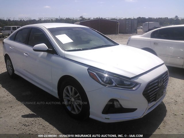 5NPE24AA9JH670245 - 2018 HYUNDAI SONATA ECO WHITE photo 1