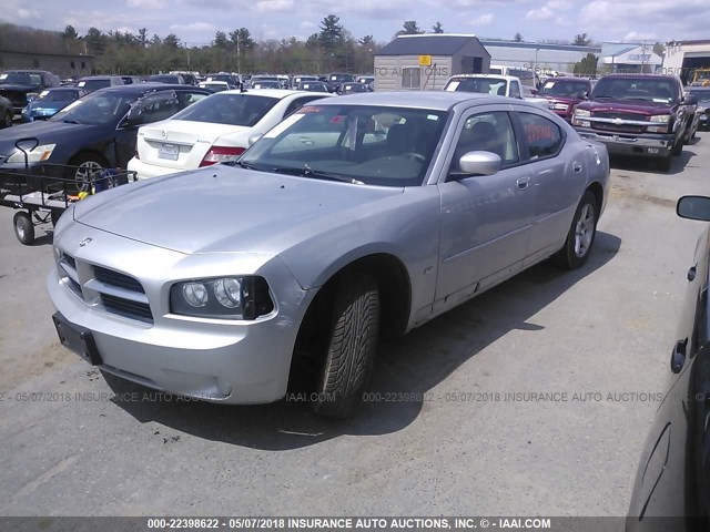 2B3CA3CV2AH243715 - 2010 DODGE CHARGER SXT SILVER photo 2