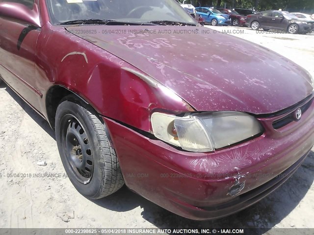 1NXBR12E4XZ144792 - 1999 TOYOTA COROLLA VE/CE/LE RED photo 6