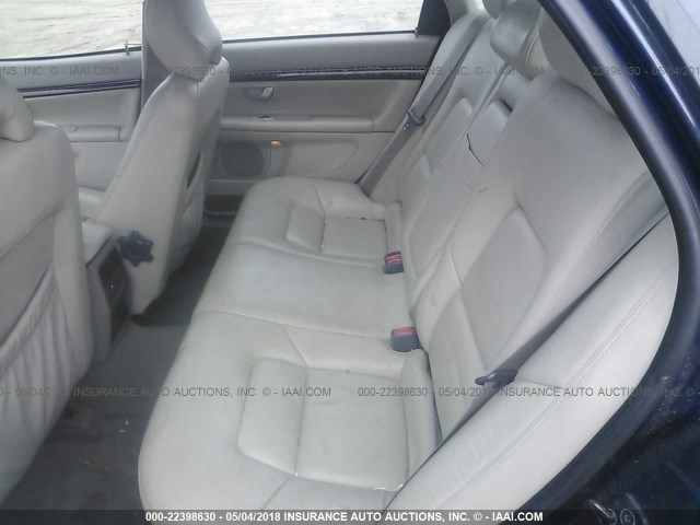 YV1TS92D631317205 - 2003 VOLVO S80 BLUE photo 8