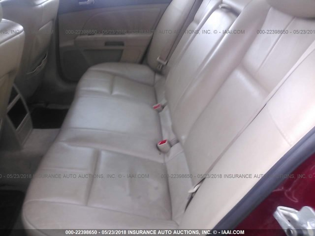 1G6DW677050168415 - 2005 CADILLAC STS RED photo 8