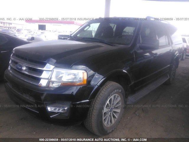 1FMJK1HT6HEA18080 - 2017 FORD EXPEDITION EL XLT/EL KING RANCH BLACK photo 2