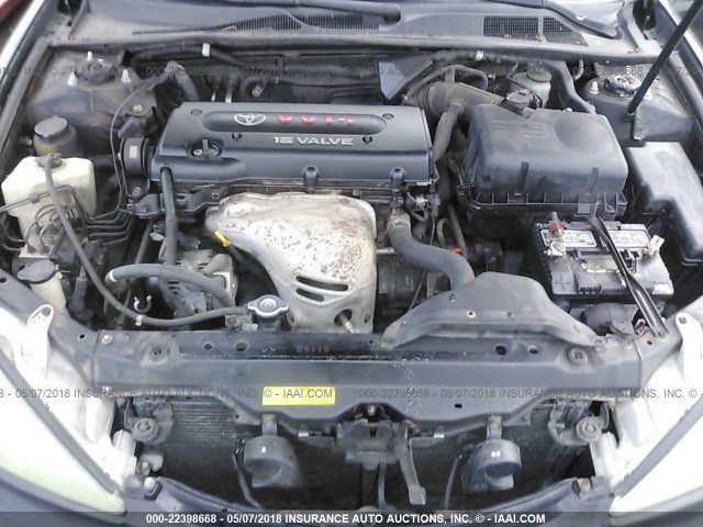4T1BE32K02U001828 - 2002 TOYOTA CAMRY LE/XLE/SE შავი ფოტო 10