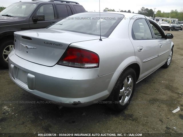 1C3EL66R66N206039 - 2006 CHRYSLER SEBRING LIMITED SILVER photo 4