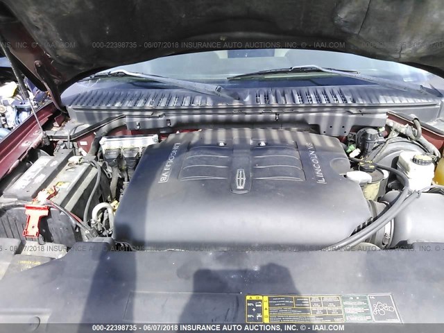 5LMFU28R73LJ44296 - 2003 LINCOLN NAVIGATOR მუქწითელი ფოტო 10