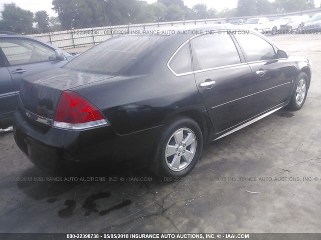 2G1WG5EK4B1134412 - 2011 CHEVROLET IMPALA LT BLACK photo 4